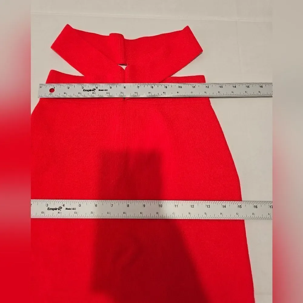 NWT Maeve By Anthropologie Knitted Red Skirt Size Small - Picture 8 of 13
